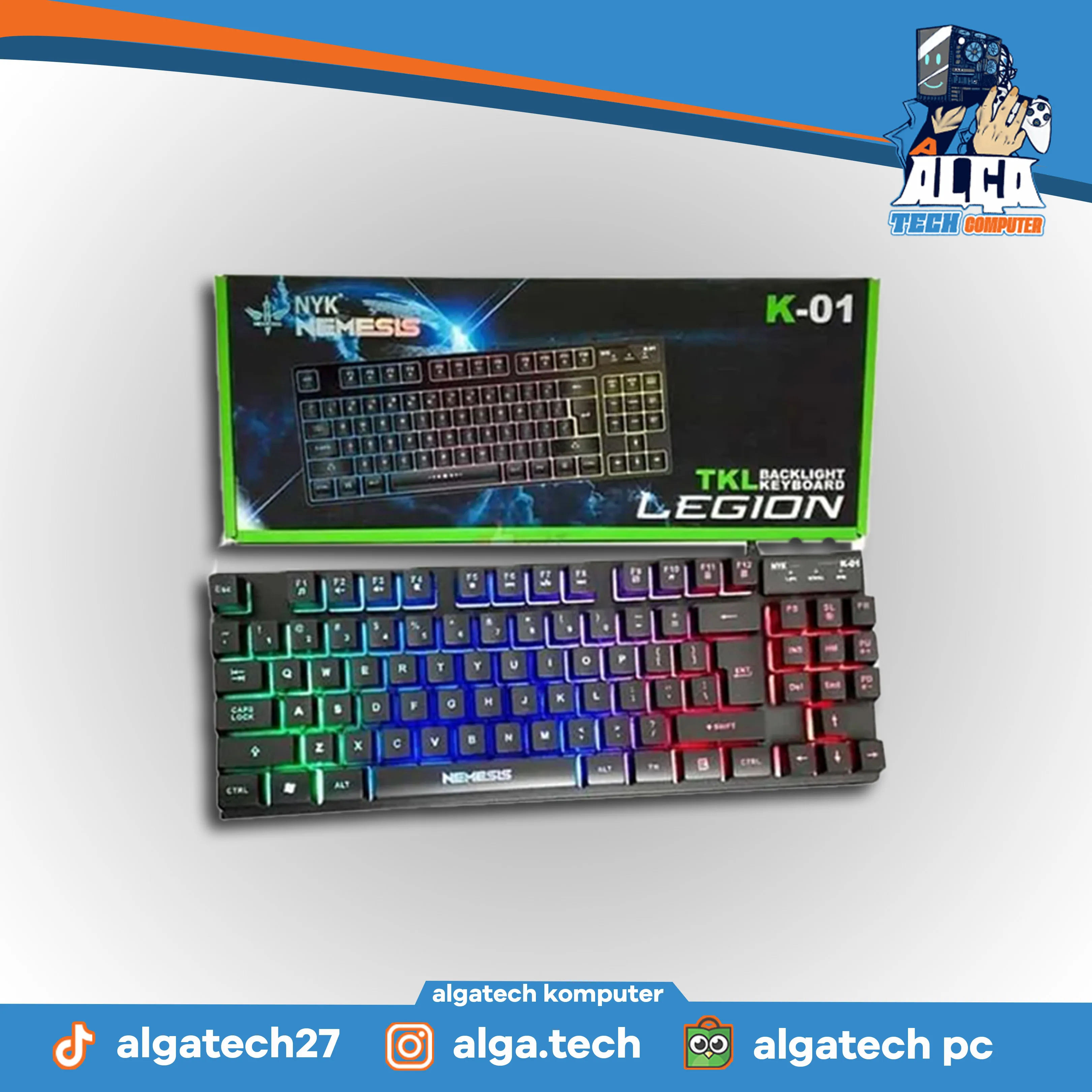 NYK Nemesis Black K-01 Gaming Keyboard - Aksesoris