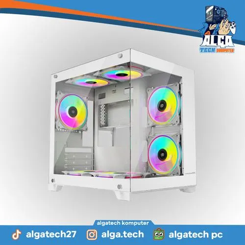 VenomRX Radahn Tempered Glass M-ATX White Casing