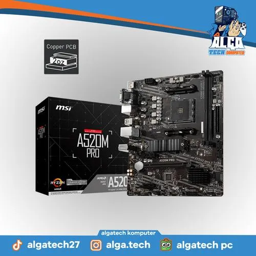 MSI A520M PRO AMD AM4 - Motherboard AMD
