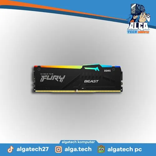 Ram Kingston Fury Beast RGB 16GB Kit 2x8GB DDR5 5200MHz