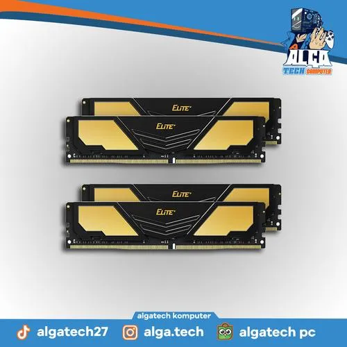 Ram TEAM Elite Plus Black 2x8GB 16GB DDR4 3200MHz - Memory RAM
