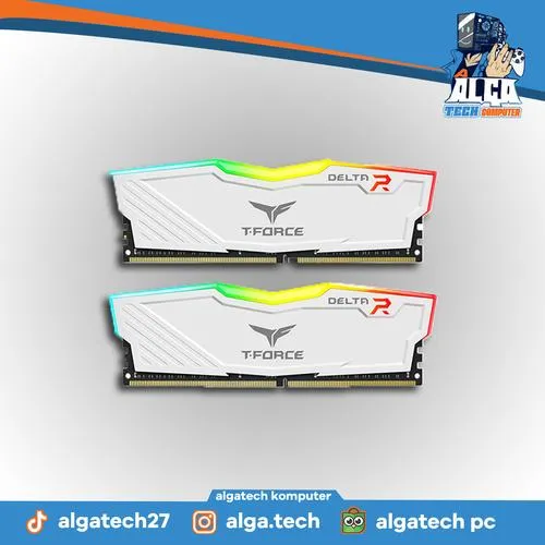 Ram TEAM T-Force Delta RGB 2x8 16GB DDR4 3600MHz White